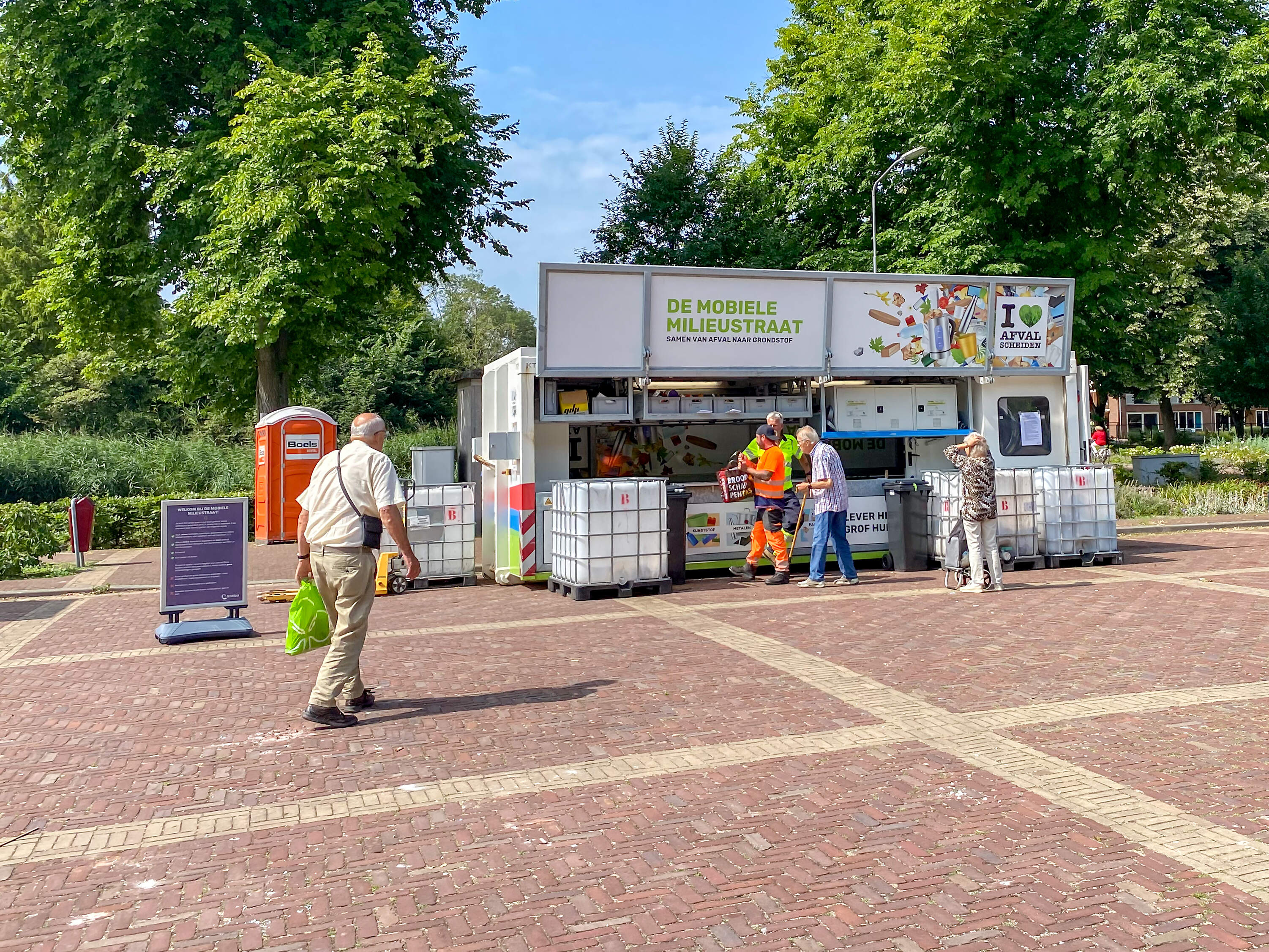 Mobiele milieustraat